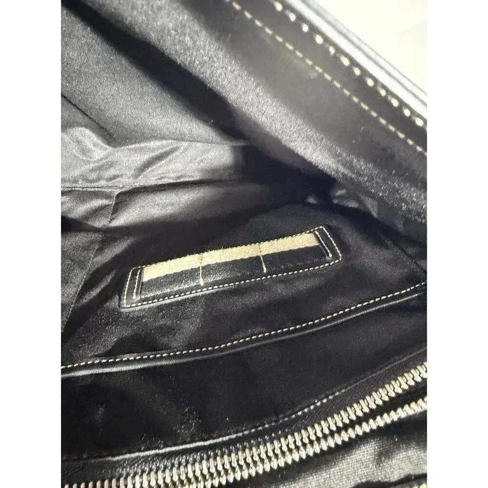 Coach Legacy TransAtlantic Flap Briefcase Black Leather Messenger Bag 70035 NWOT